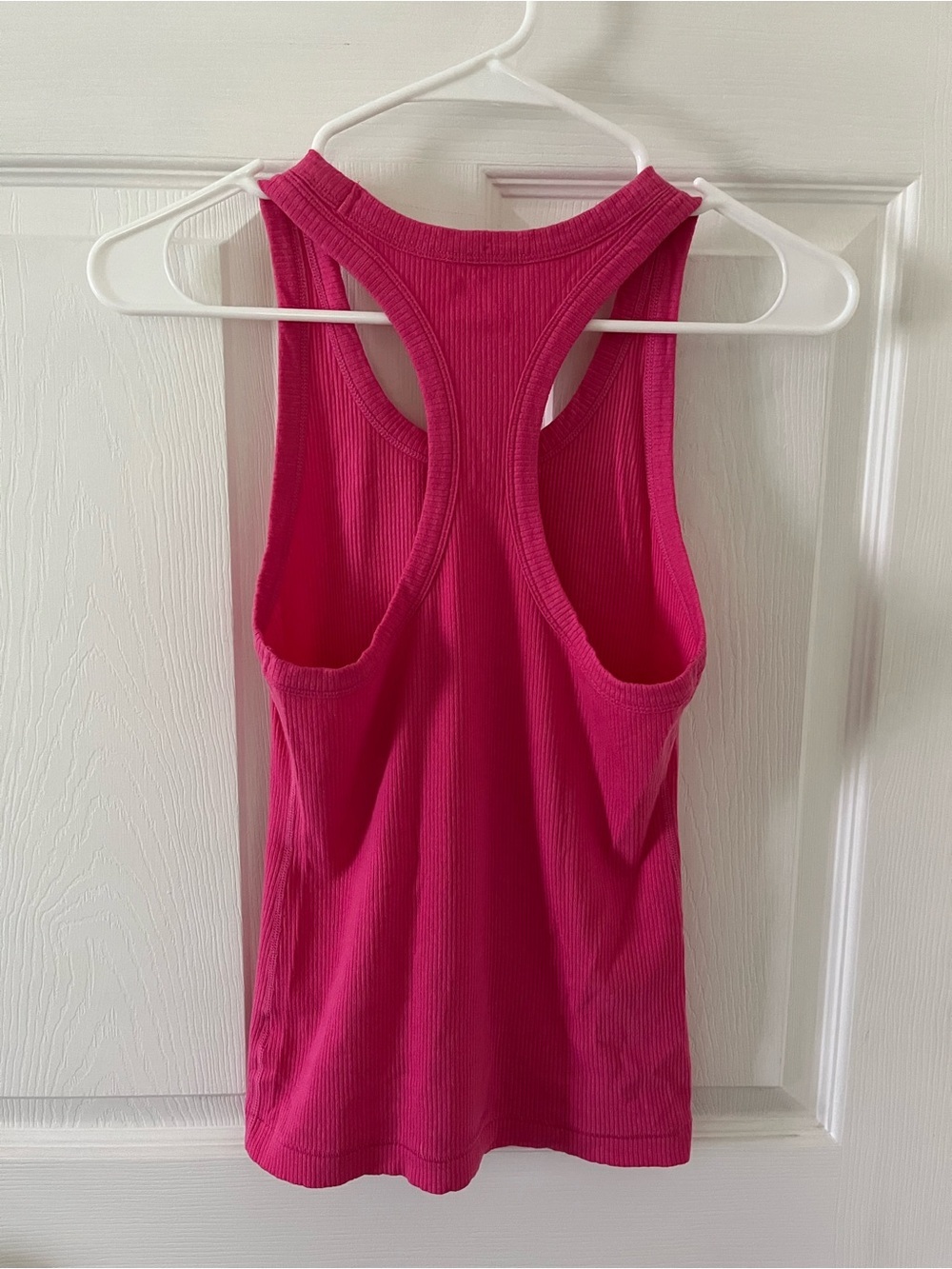 GapFit Pink Ribbed Racerback Tank - Picture 2 of 6